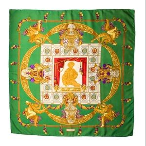 Hermes silk scarf